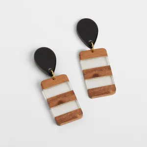 Tracy Earrings - Black/Brown