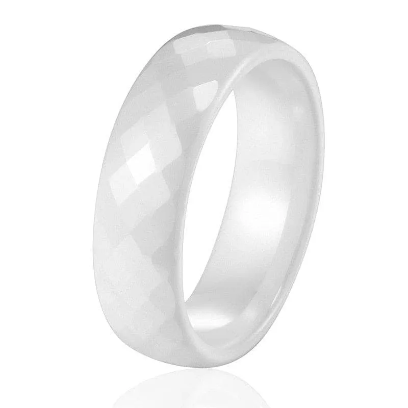 Trendy Men's Ceramic Wedding Band