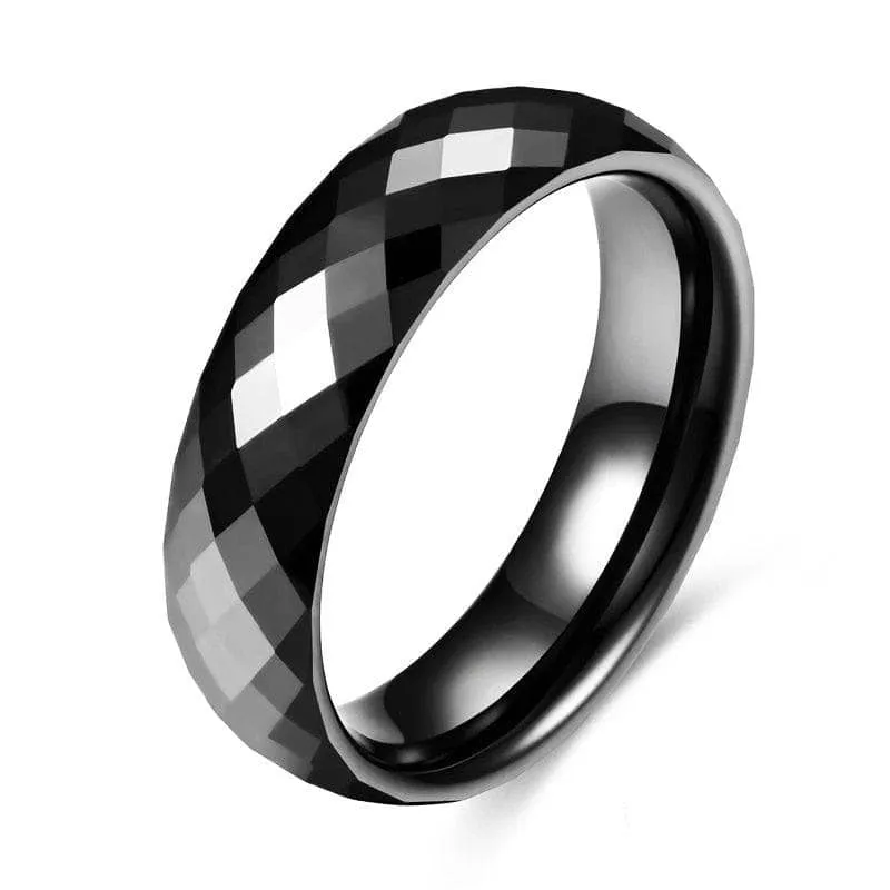 Trendy Men's Ceramic Wedding Band