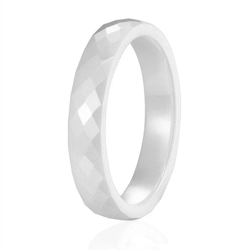 Trendy Men's Ceramic Wedding Band