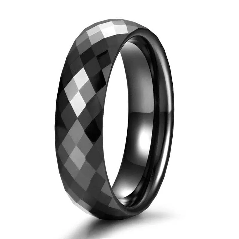 Trendy Men's Ceramic Wedding Band