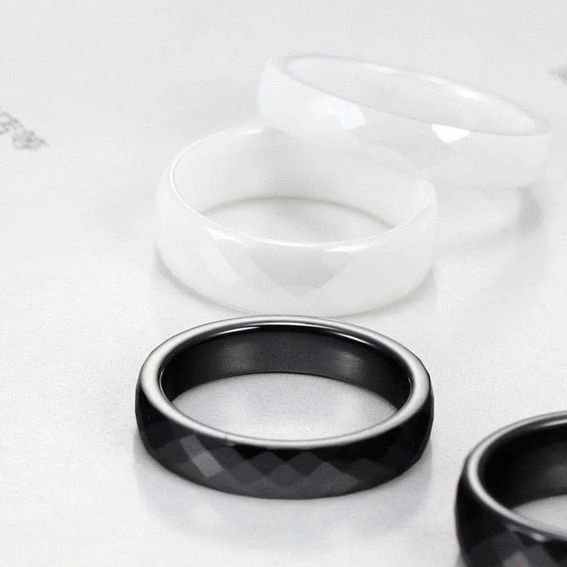 Trendy Men's Ceramic Wedding Band