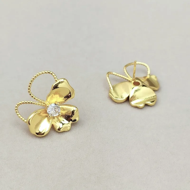 Unique Design Vivid Flowers Earrings