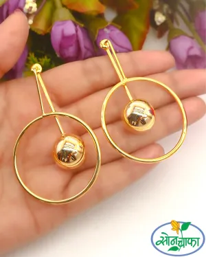 UNIQUE GOLDEN GLEAM EARRINGS