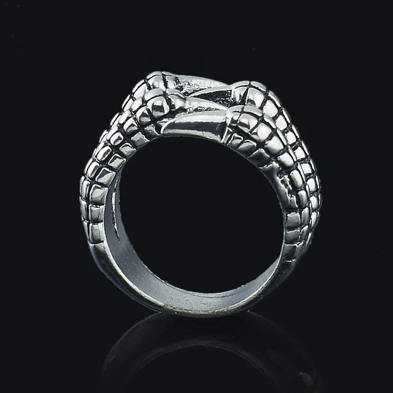 Unisex Women's Men's Eagle Claw Gothic Titanium Stainless Steel Gothic Punk Biker Ring