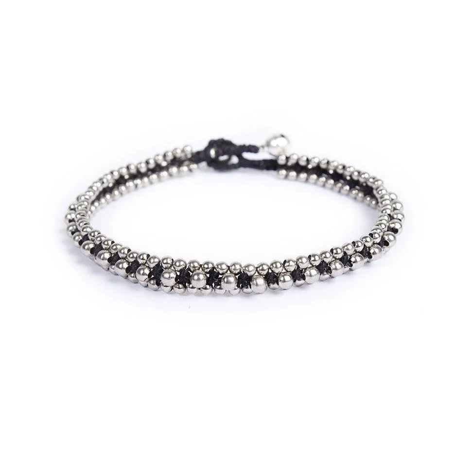 Verano Brass Bead Adjustable Anklet - Thailand